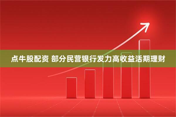 点牛股配资 部分民营银行发力高收益活期理财